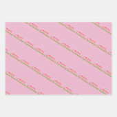 Groovy Merry kerstboomballetjes Inpakpapier Vel (Voorkant)