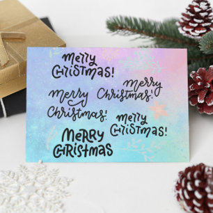 Groovy Merry Kerstmis Briefkaart