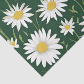 Groovy Mid Century Modern Daisy Floraal Tissuepapier (Detail)