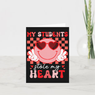 Groovy mijn studenten stalen mijn hart Valentijn l Kaart