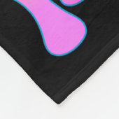 Groovy Mimi Floral Hipe Funny Mother's Day Mom Wom Fleece Deken (Hoek)