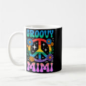 Groovy Mimi Floral Hipe Funny Mother's Day Mom Wom Koffiemok (Links)