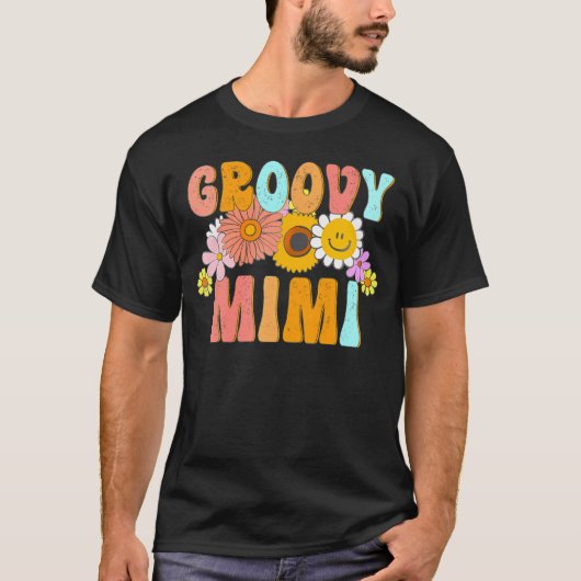 Groovy Mimi Verjaardagsgezin Matching Groovy Mimi T-shirt (Voorkant)