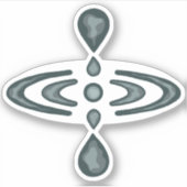Groovy Mindfulness Symbol Sticker (Voorkant)