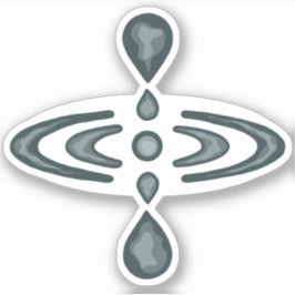 Groovy Mindfulness Symbol Sticker