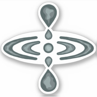 Groovy Mindfulness Symbol Sticker
