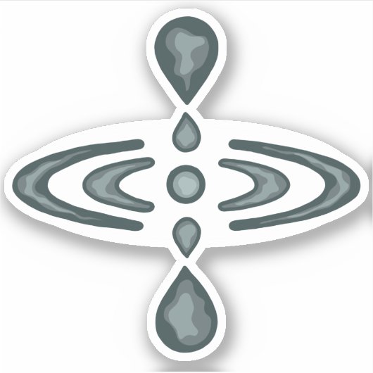 Groovy Mindfulness Symbol Sticker (Voorkant)
