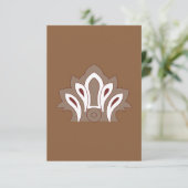 Groovy & Minimalist Thank You Cards | Square Bedankkaart (Staand voorkant)