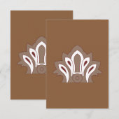 Groovy & Minimalist Thank You Cards | Square Bedankkaart (Voorkant / Achterkant)