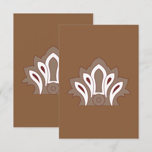 Groovy & Minimalist Thank You Cards | Square Bedankkaart (Voorkant / Achterkant)