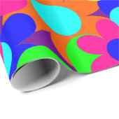 Groovy  mod bloemenpracht cadeaupapier (Rol Hoek)