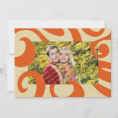 Groovy Mod Holiday Photo Flat Card Feestdagenkaart (Voorkant)