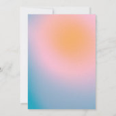 Groovy Mod Pastel Retro Custom Photo Afstuderen Aankondiging (Achterkant)