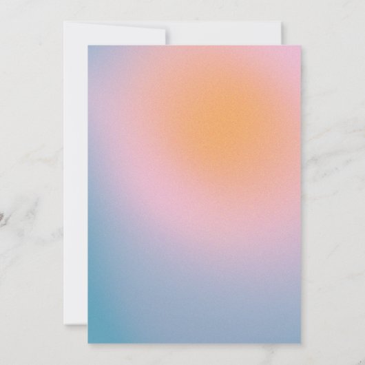 Groovy Mod Pastel Retro Custom Photo Afstuderen Aankondiging (Achterkant)