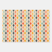 Groovy Mod Stripe Patroon Inpakpapier Vel (Voorkant 3)