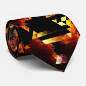 Groovy Modern Triangles Abstract Stropdas (Opgerold)