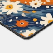 Groovy Modern Waterverf Daisy Pattern Bureaumat (Hoek)