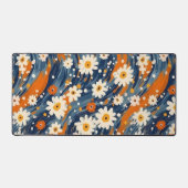 Groovy Modern Waterverf Daisy Pattern Bureaumat (Voorkant)
