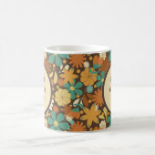 Groovy Moeder Bloemig Retro Boho Koffiemok (Center)
