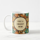 Groovy Moeder Bloemig Retro Boho Koffiemok (Links)