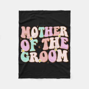 Groovy moeder van de bruidegom huwelijksfeest Moed Fleece Deken