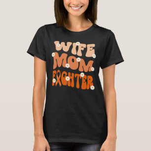 Groovy moeder vrouw vechter nier kanker bewustzijn t-shirt