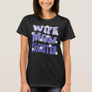 Groovy moeder vrouw vechter slokdarm kanker t-shirt