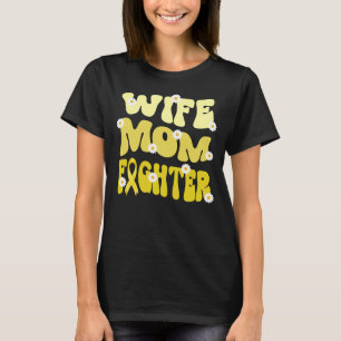 Groovy moeder vrouw vechter spina bifida bewustzij t-shirt