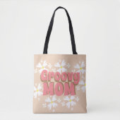 Groovy Moederdag mam Daisy Canvas tas (Voorkant)