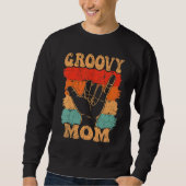 Groovy Mom 70s Aesthetic Nostalgia 1970's Retro Mo Trui (Voorkant)