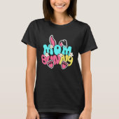 Groovy Mom Bunny  Happy Easter Mother's Day 2023 T-shirt (Voorkant)