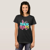 Groovy Mom Bunny  Happy Easter Mother's Day 2023 T-shirt (Voorkant volledig)