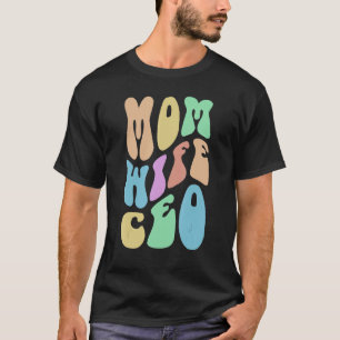 Groovy MOM VROUW CEO Mrs. Boss Meisje Zakelijke Ei T-shirt