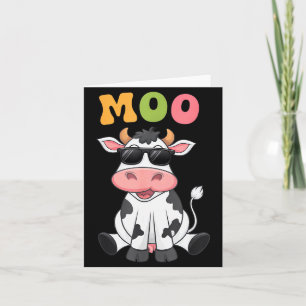 Groovy Moo Koe - Grappige Boer Koe Mannen Vrouwen  Kaart