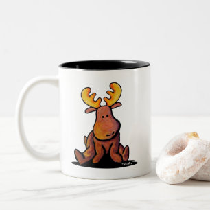 Groovy Moose Two-Tone Coffee Mok