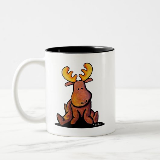 Groovy Moose Two-Tone Coffee Mok (Links)