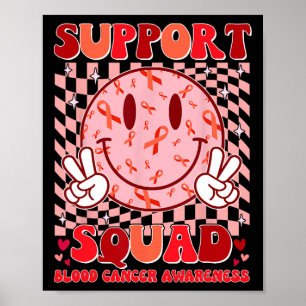 Groovy Motivational Support Squad Bloedkanker Bewu Poster