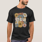 Groovy MSW Master of Social Work Bloemen T-shirt (Voorkant)