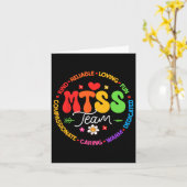 Groovy Mtss Team Coach School Counselor School Psy Kaart (Gele Bloem)
