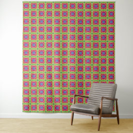 Groovy multicolor-blokken wandkleed