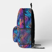 Groovy Multicolor Boho stijl   Bedrukte Rugzak (Rechts)