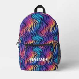 Groovy Multicolor Boho stijl   Bedrukte Rugzak