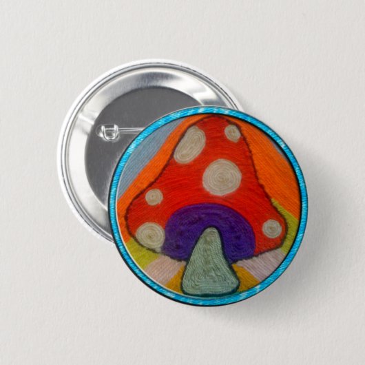 Groovy Mushroom Button (Voorkant /achterkant)