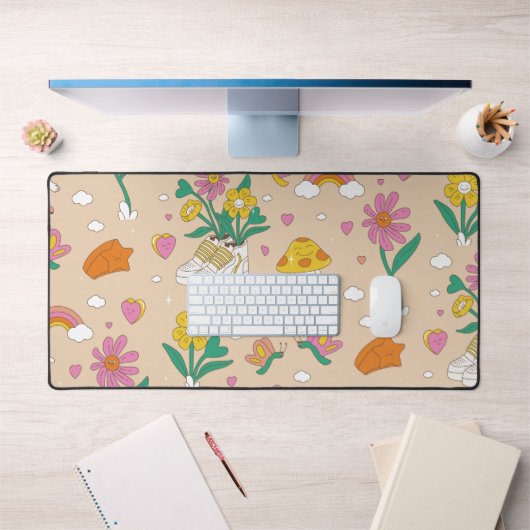 Groovy Mushroom Love Desk Mat (Kantoor 1)