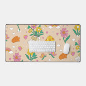 Groovy Mushroom Love Desk Mat (Keyboard & Muis)