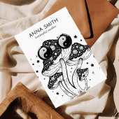 Groovy Mushroom Trippy Retro Verdien Bezig Vertoni Visitekaartje