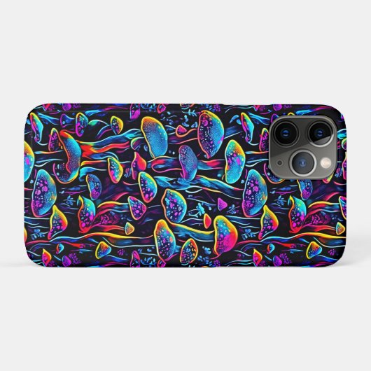 Groovy Mushrooms Patroon Case-Mate iPhone Case (Achterkant (horizontaal))