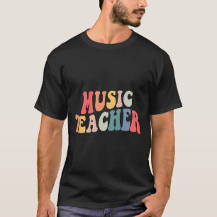 Groovy Music Teacher Team Teacher Terug naar schoo T-shirt