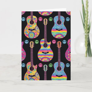 Groovy muziek verjaardagskaart kaart