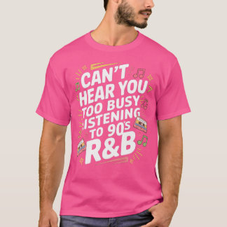Groovy muziekliefhebber Hip-Hop Dancer 90's RB T-shirt